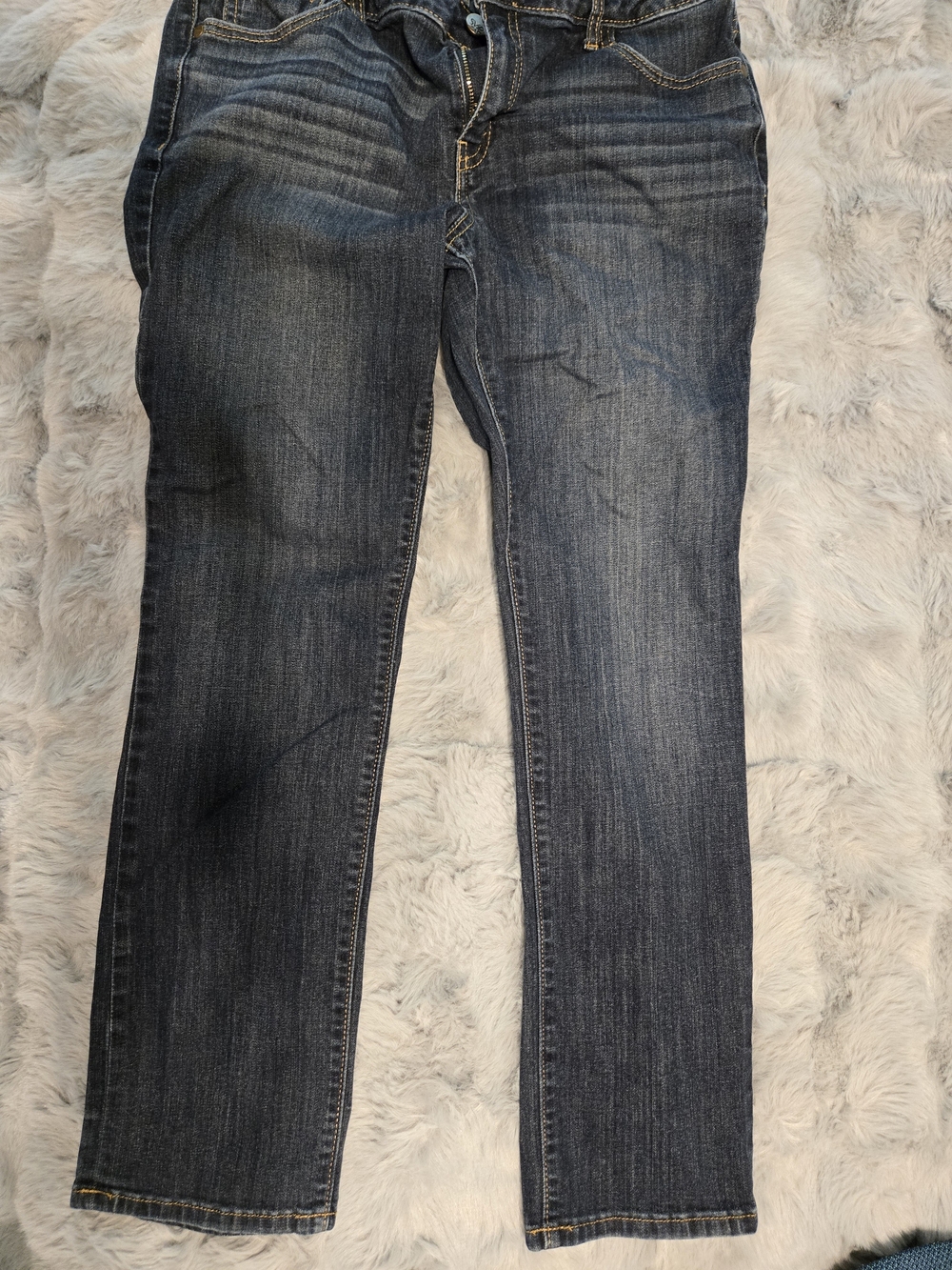 Simply Vera Vera Wang Dark Wash Straight Leg Ankle Jeans Size 10 Stretch